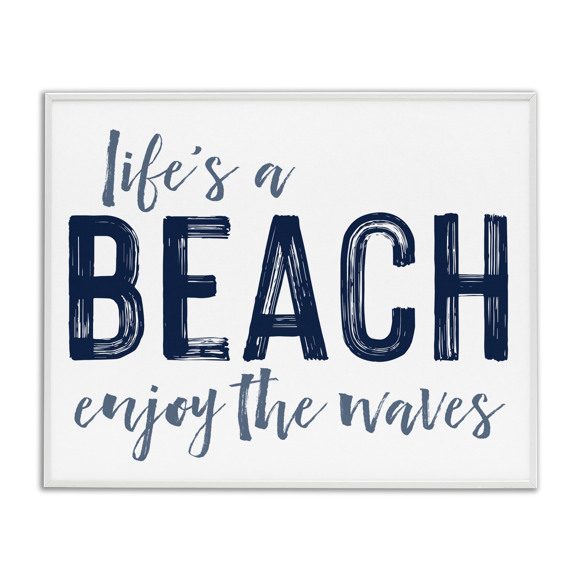 Affiche bord de mer Enjoy Waves Stupell Industries pour une ambiance vacances à la maison