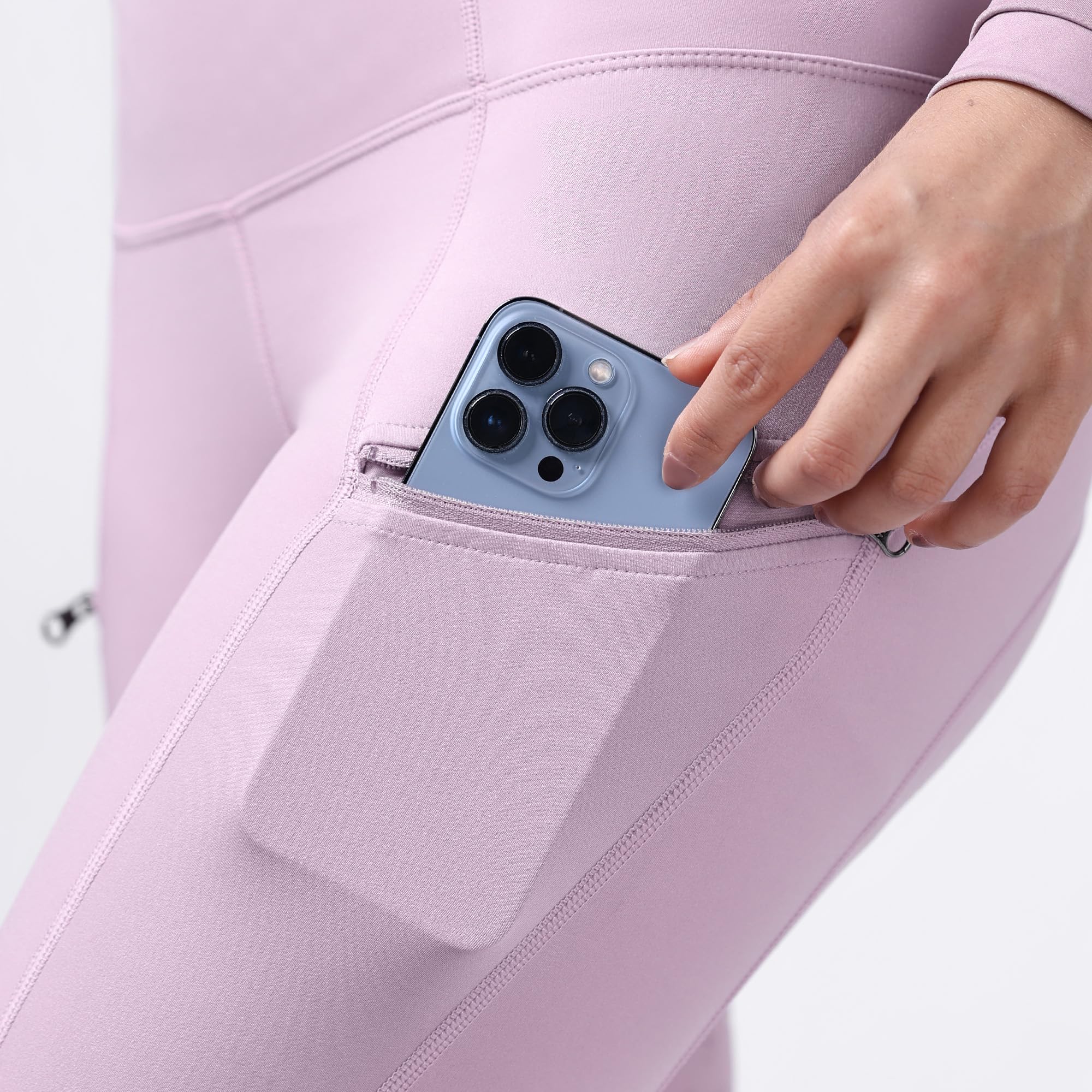 Harrison Howard Pantaloni da equitazione da donna con impugnatura in silicone, leggings a vita alta