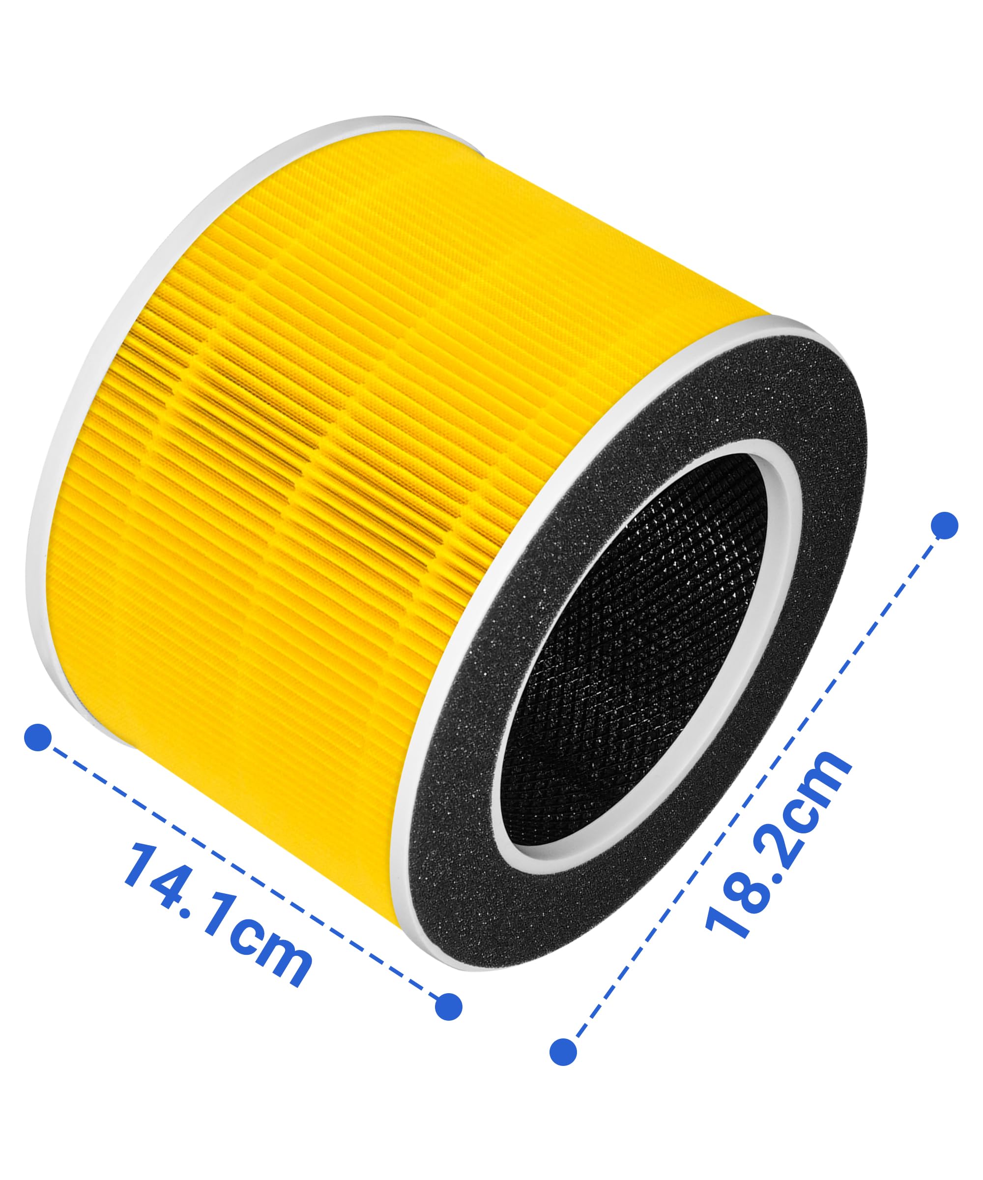 RP-AP088-F1 Ersatz-Filter kompatibel mit RENPHO RP-AP088W, RP-AP088, RP-AP088B Luftreiniger, RP-AP088-F1 und RP-AP088-F2, 2-Pack H13 HEPA Aktivkohlefilter