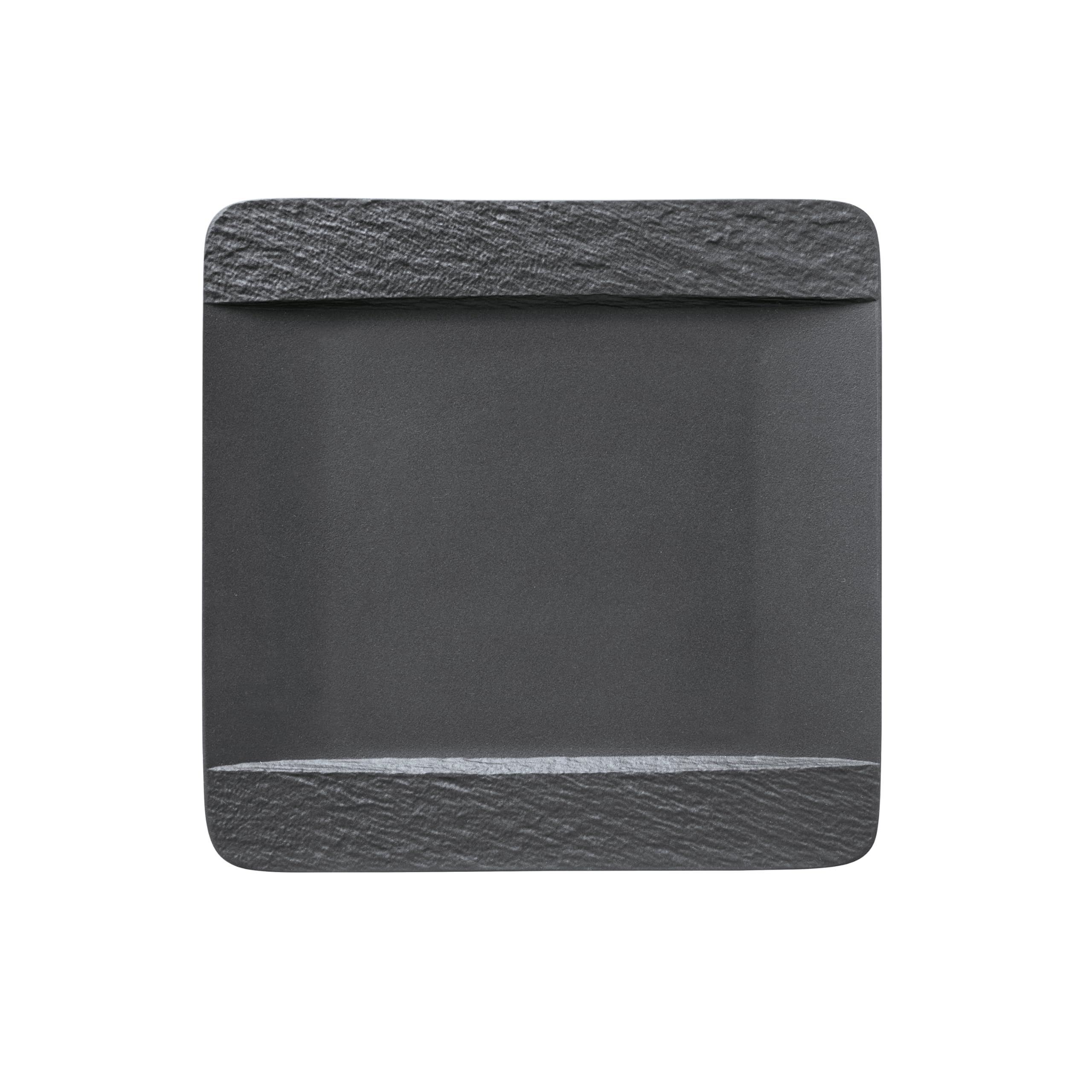 Assiette plate carrée noir Villeroy & Boch : finie la vaisselle fragile qui se raye