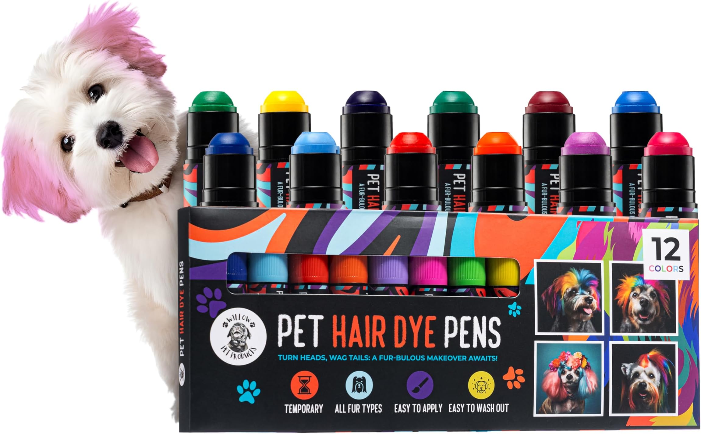 Dog Hair Dye 12 Color Dog Safe Hair Dye Dog Dye Non