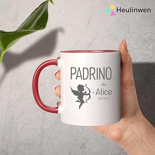 Miniatura 7 de Heulinwen Bautizo Recuerdos Juego De 2 Tazas 2024, Para Niño, Niña, Propuesta de Regalos de Dios Padrinos De Bautizo Propuesta Set 2 Tazas Café