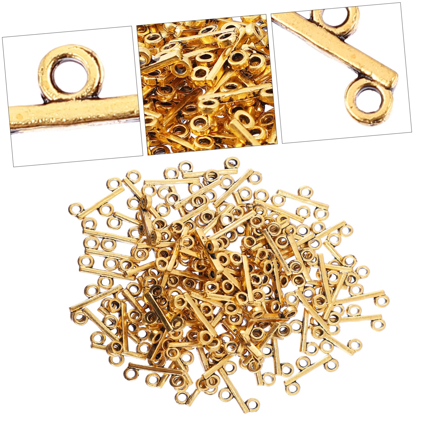 300stücke Schmuck Verschlüsse Zweireihige Antike Goldfarbene Mehrfachverschlüsse Für Schmuckherstellung Und Kreative Bastelprojekte Leicht Und Langlebig