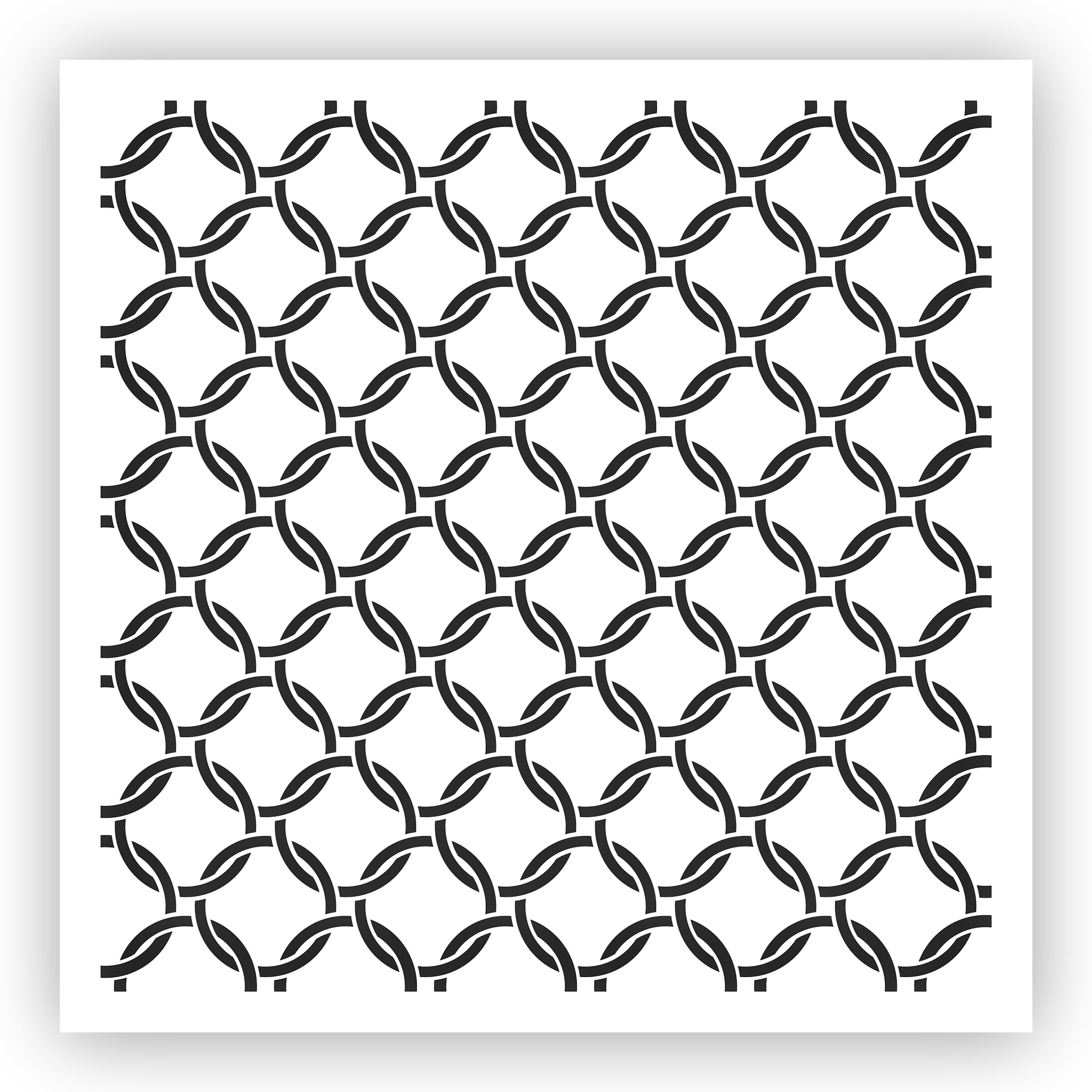 polka-dots-5-circles-bubbles-stencil-choose-a-size-laser-cut