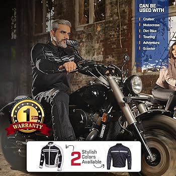 Amazon.com: WICKED STOCK Motorcycle Jacke - CE Level1