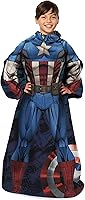 Vista 1 de Manta Marvel de Capitán América, manta cómoda con mangas, para adulto