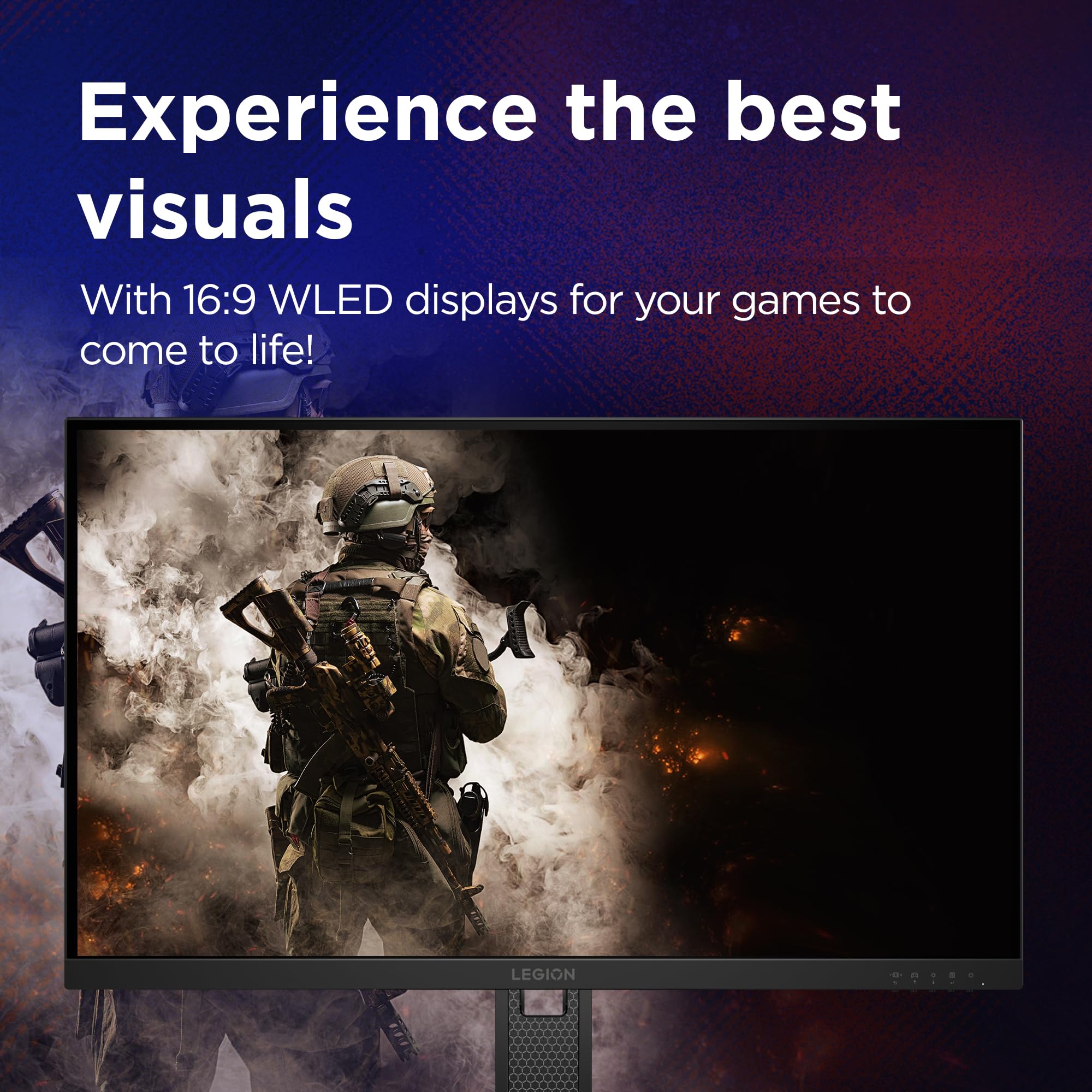 Lenovo Legion 27-10 | 27" (68.58cm) FHD IPS 240Hz Gaming Monitor | 0.5ms, AMD FreeSync, NVIDIA G-Sync 99% sRGB, 2xHDMI 2.1 TMDS, 1xDP 1.4| Tilt, Swivel, Pivot, Height Adjust | Black | 68C5GAC4IN — Amazon image 6