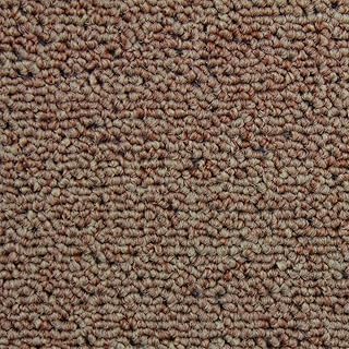 Monstershop Teppichboden, Meterware, Teppichfliesen, anpassbar, selbsthaftende Stofffliesen für den Innenbereich, Set mit 40 Fliesen 50 x 50 cm, für 10 m² – Sand