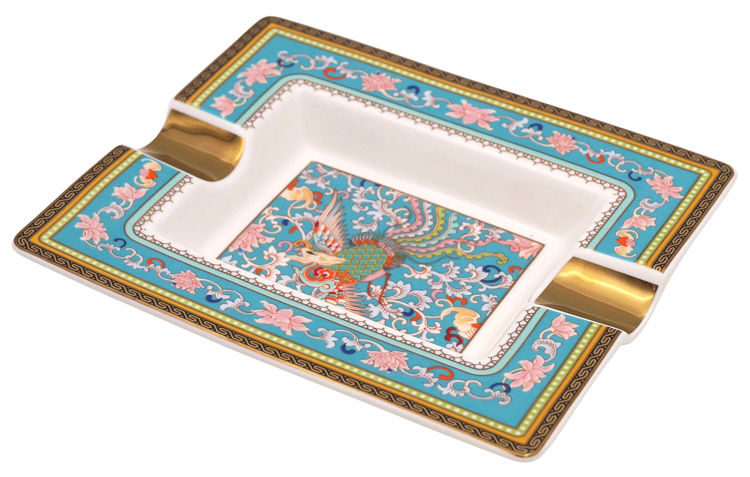 GERMANUS Cigar Ashtray Made of Real Porcelain Fish