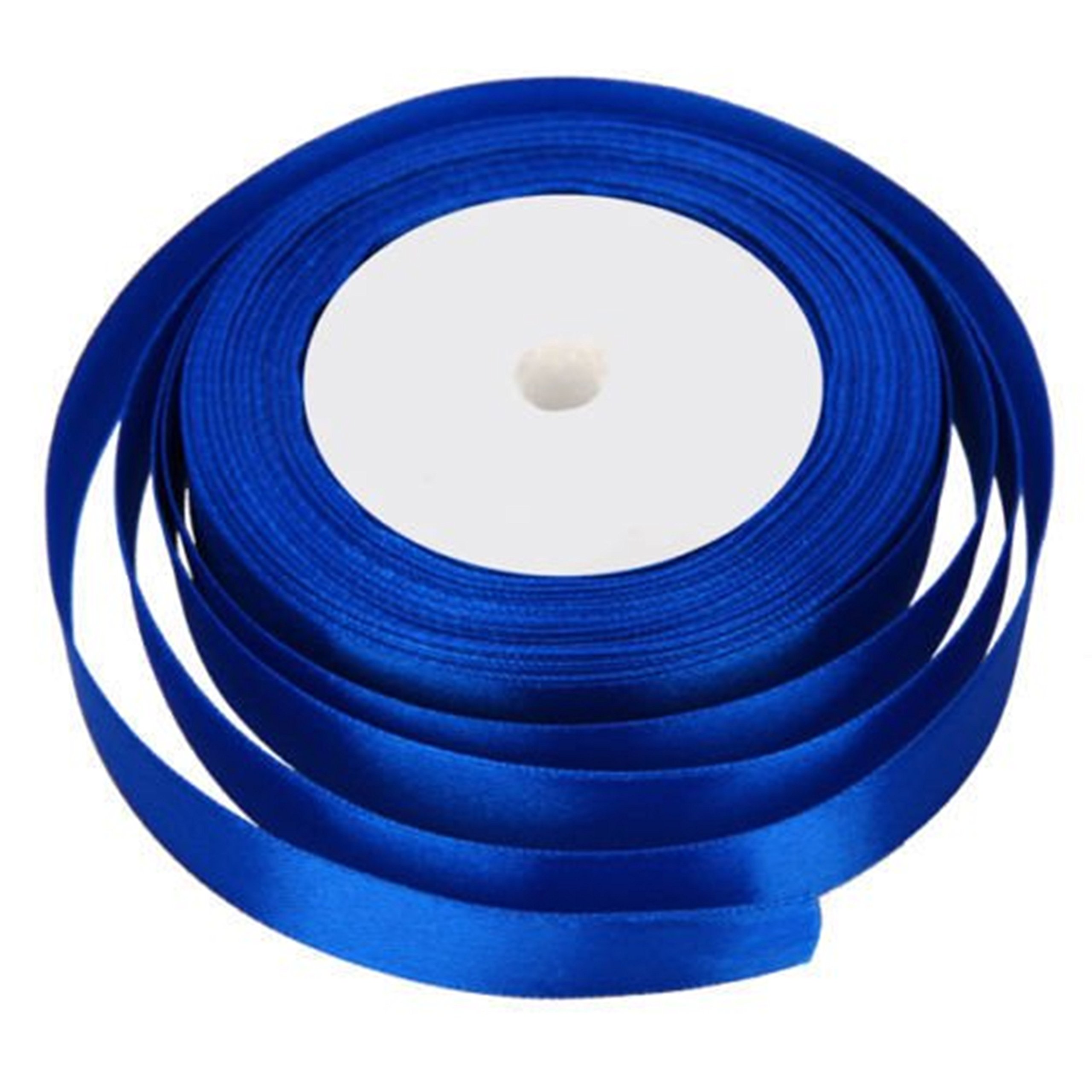 22 Meters Satin Ribbon 10mm (Royal Blue) Gift Wrap Ribbon, Ribbons for Gift Wrapping, Christmas Ribbon, Gift Wrapping Ribbon for Crafting, Wedding Party Decor