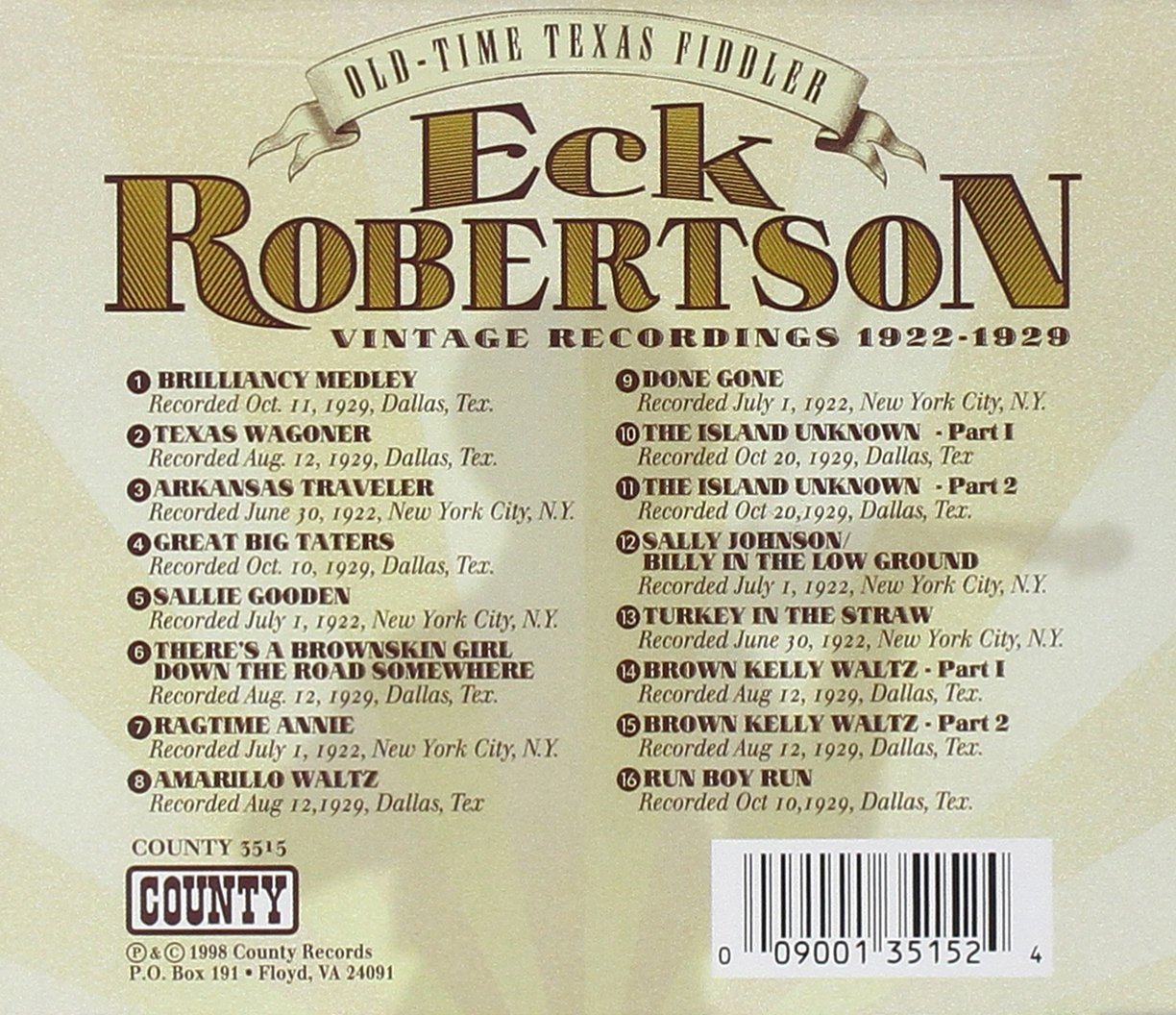 Old-Time Texas Fiddler