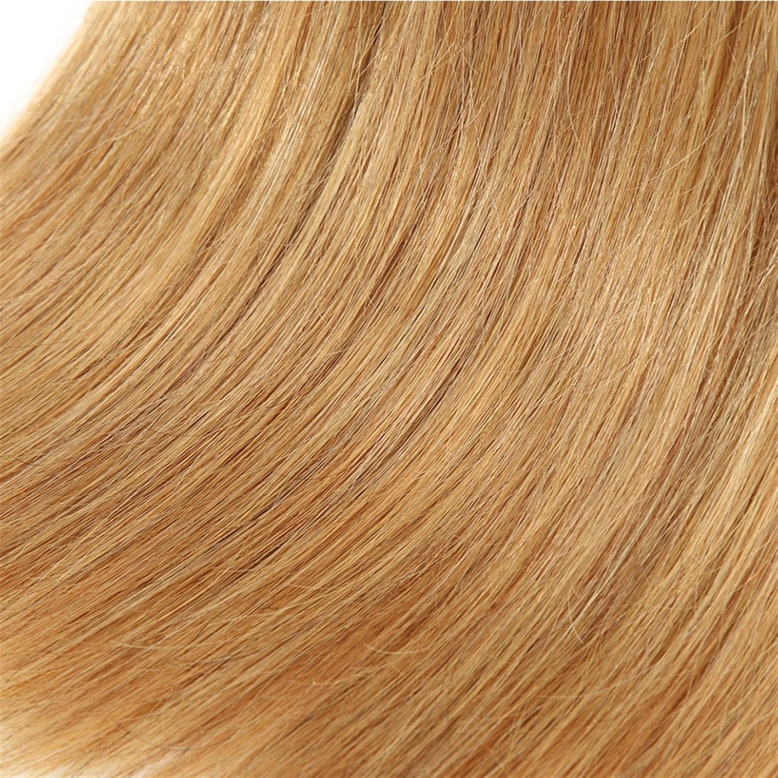Dicht Echthaar-Bündel aus brasilianischem, natürlichem Remy-Haar mit glatter Webart(18 20 22)