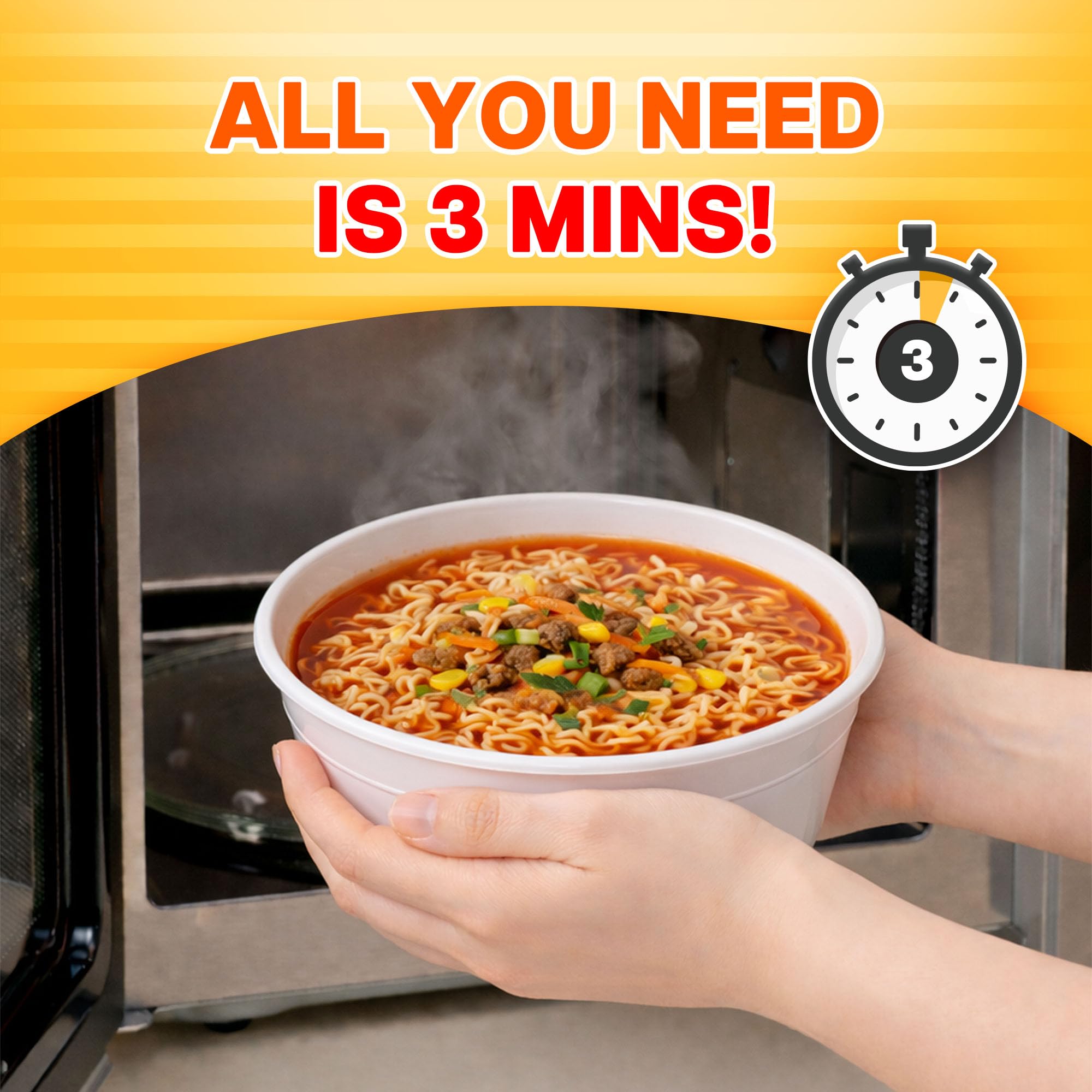 Nongshim Bowl Noodle Soup, Spicy Chicken, 3.03 Ounce (Pack of 12)