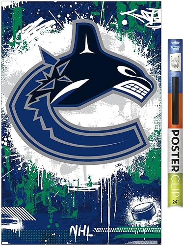 Trends International NHL Vancouver Canucks - Póster de pared con logotipo Maximalist 23