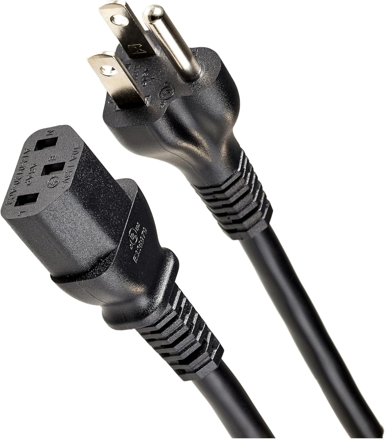 Amazon Basics Computer Monitor TV Replacement Power Cord 12Foot