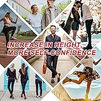 Vista 7 de Ailaka Plantillas de aumento de altura para hombres y mujeres, plantillas amortiguadoras con absorción de impactos, almohadillas de repuesto