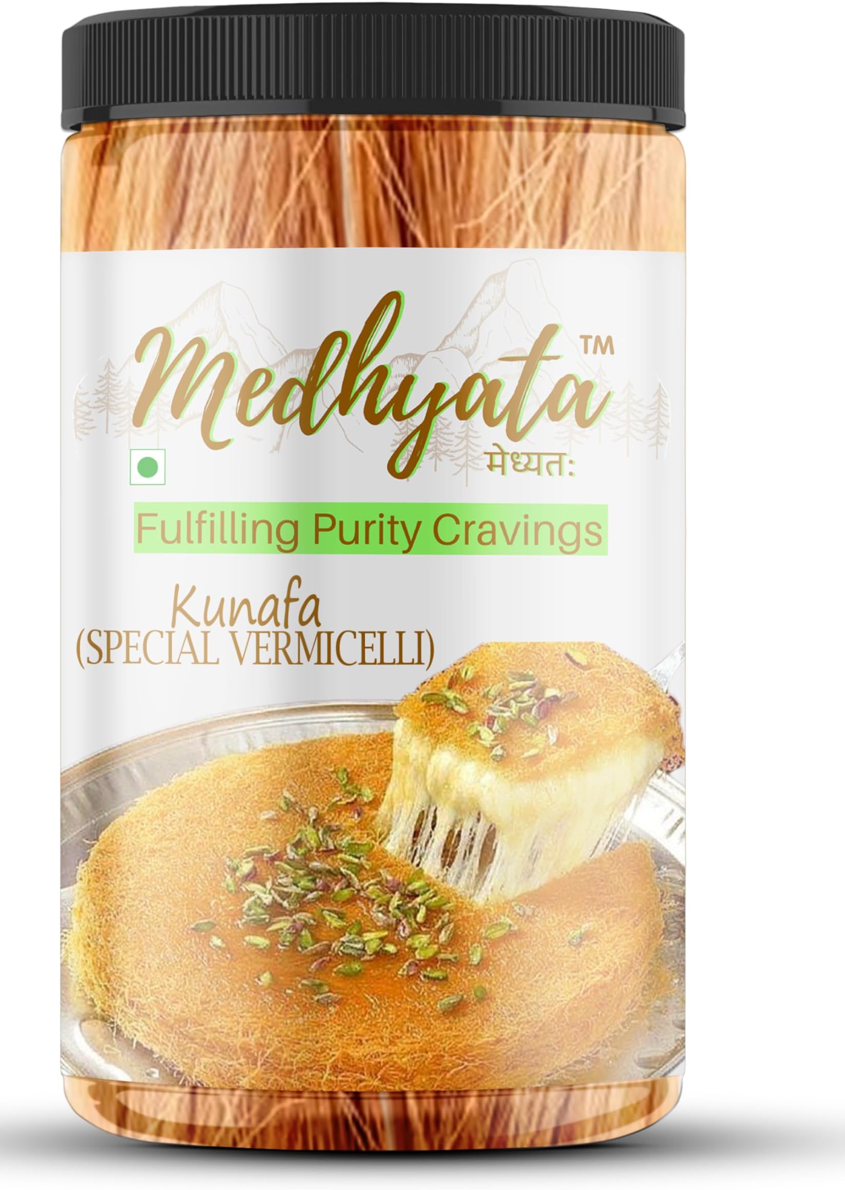 Medhyata Kunafa Special Vermicelli Arabic Dish Sweet Dish Maker 300Gm, Vegetarian