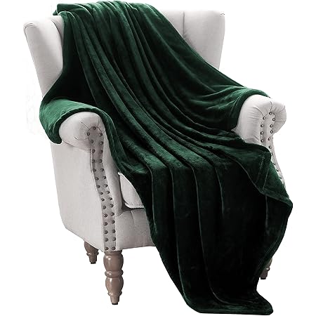 velvet green throw