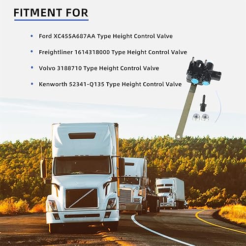 Miniatura 4 de Reemplazo de la válvula de control de nivelación de altura del aire 1614318000 para Ford Freightliner Volvo Kenworth XC455A687AA 3188710 52341-Q135