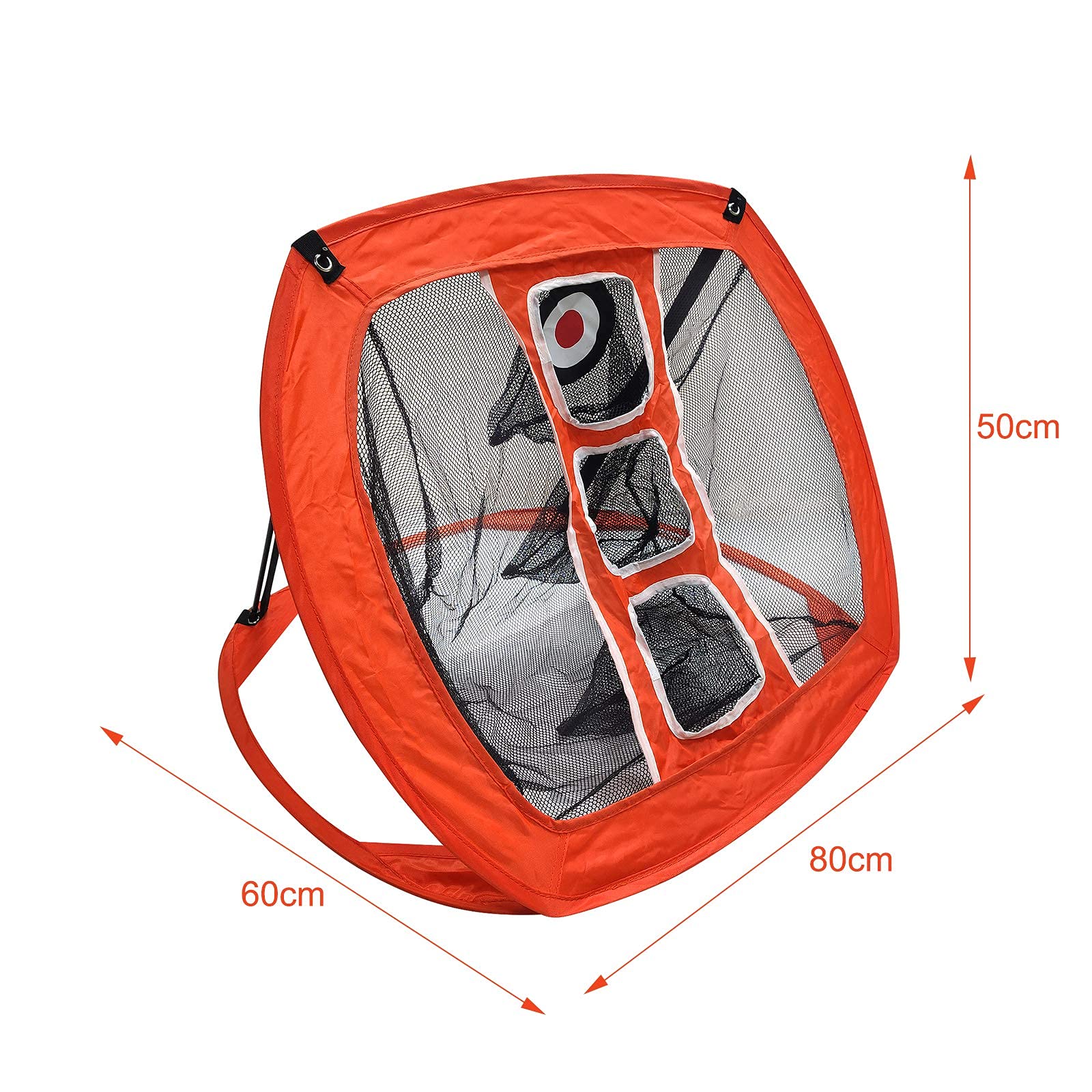 Red de astillado de golf plegable para interiores y exteriores, accesorios de golf, portátil, cuadrado, para práctica de astillas de golf