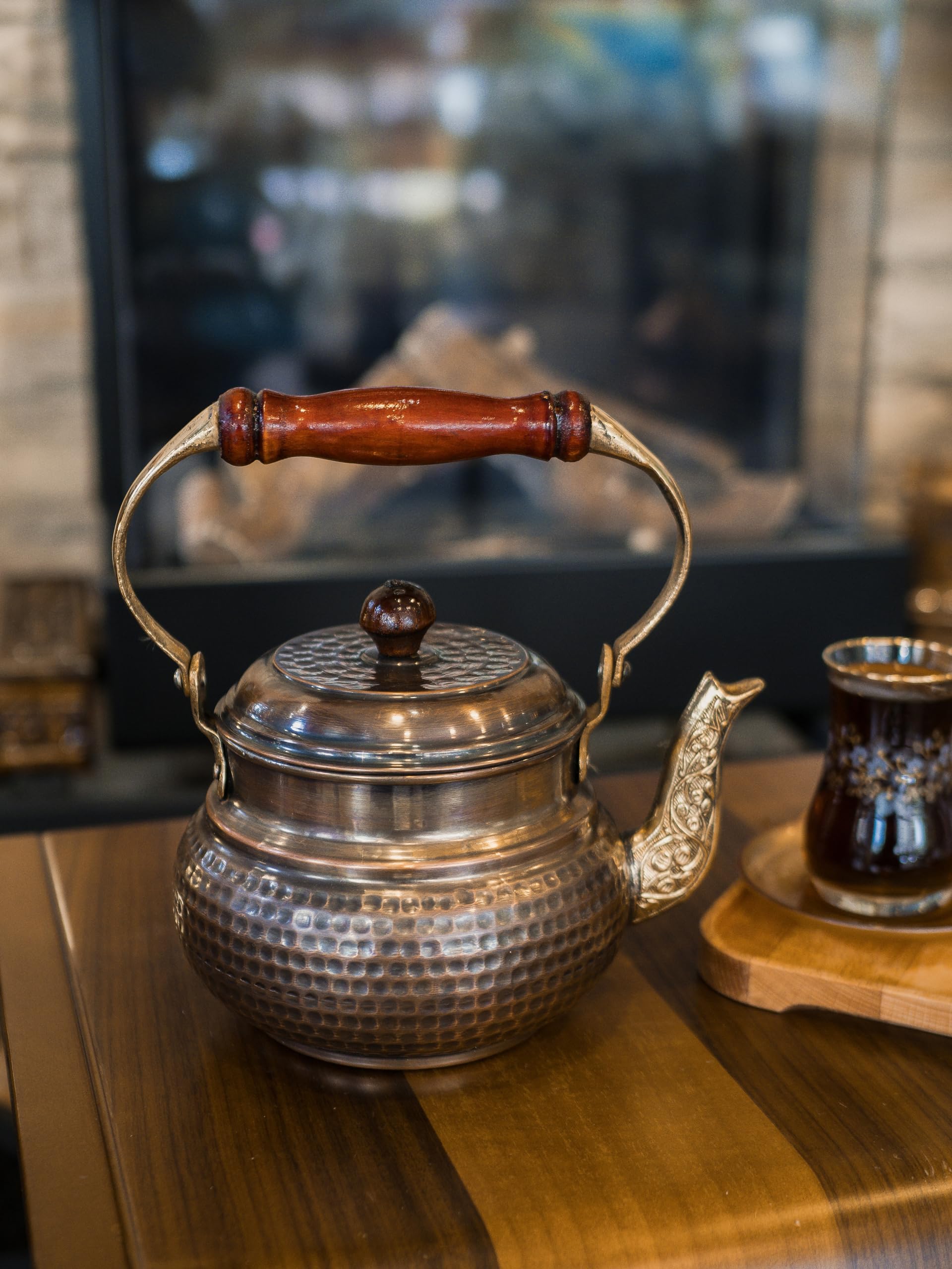 Amazon | 銅急須 イタリア風銅茶ポット 銅茶ケトル ヴィンテージ茶  