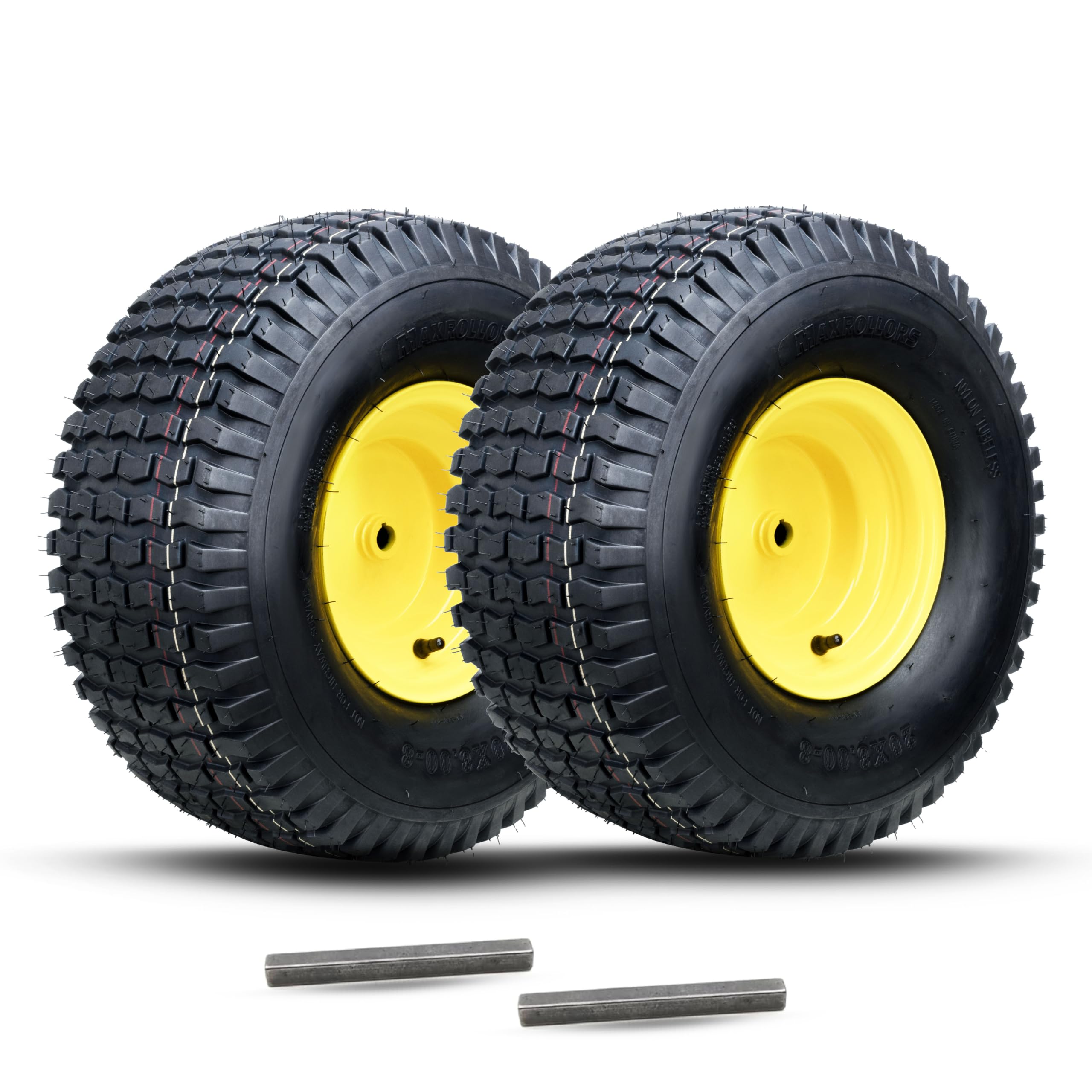 Photo 1 of MAXROLLORS 20x8.00-8 Lawn Mower Tire and Wheel Assemblies, Not D-Axel Wheel