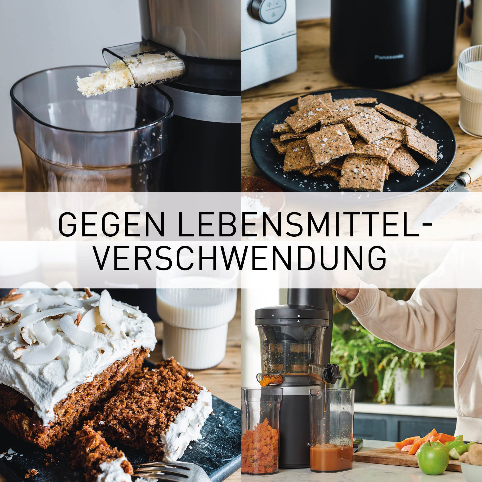 Panasonic Slow Juicer MJ-L700KXE, elektrische Fruchtpresse, 75-mm Öffnung, Schwarz