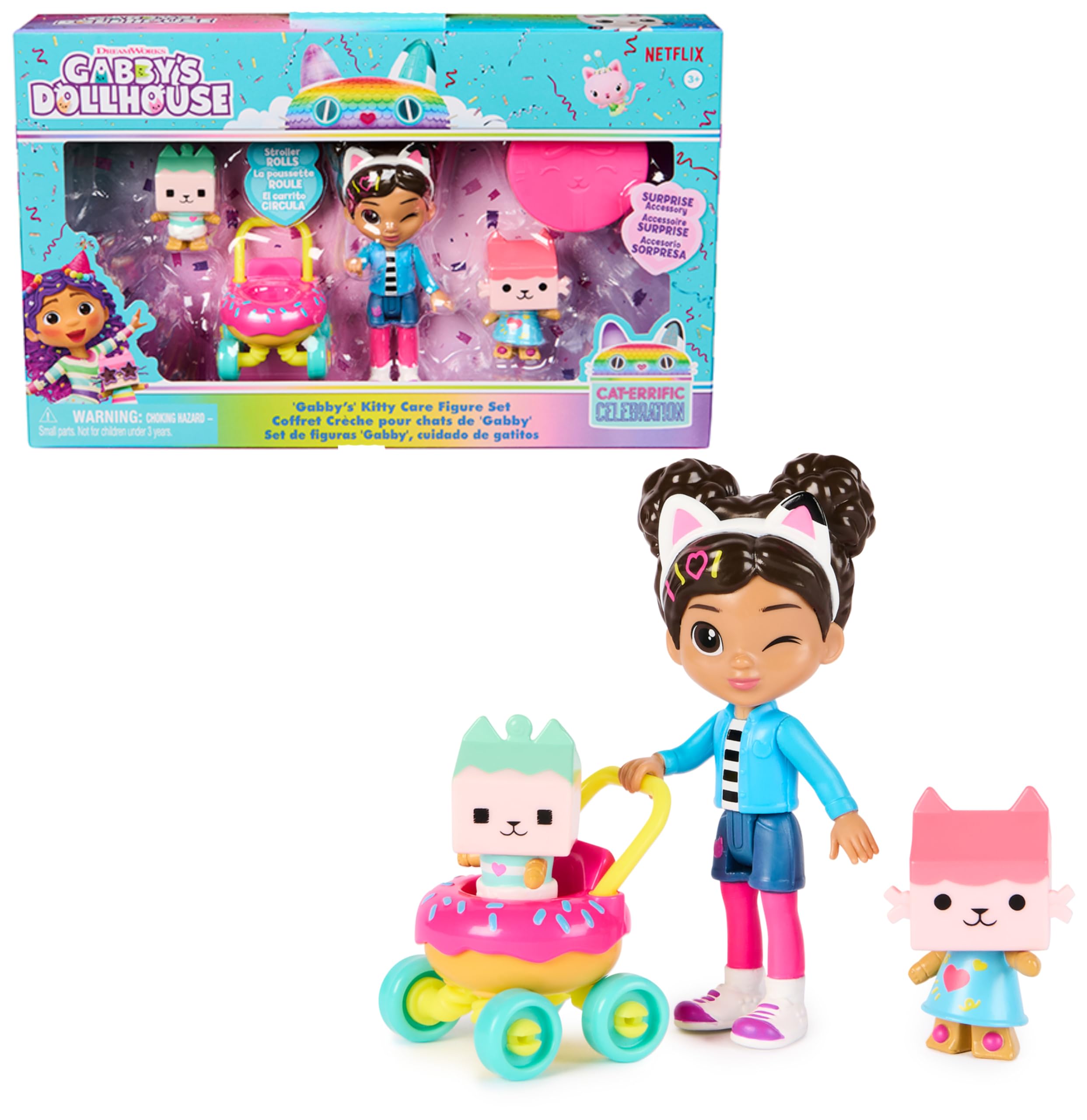 Gabby's Dollhouse Kitty Care Figuren Set