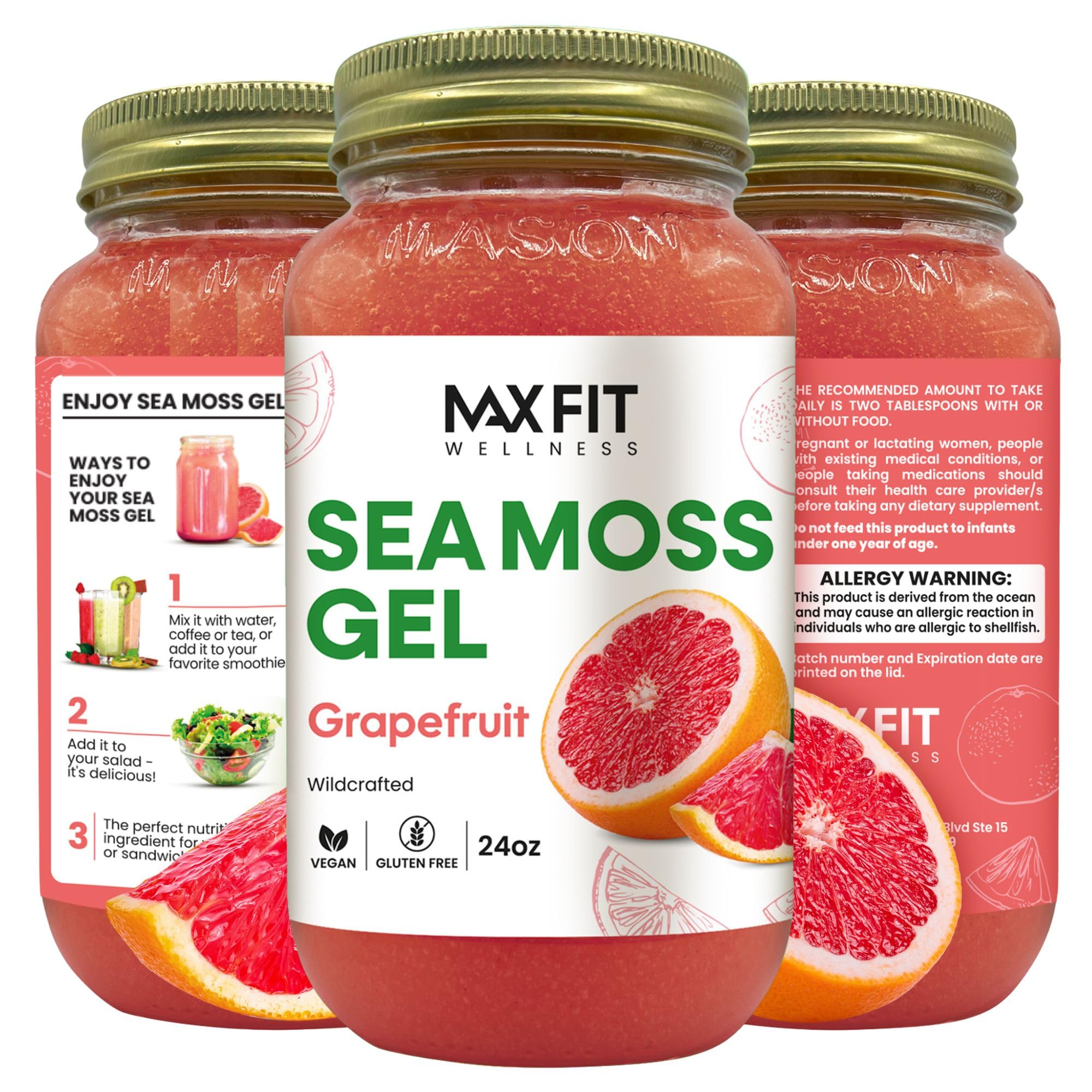 Amazon.com : Sea Moss Gel Organic Raw Various Flavors Wildсrafted