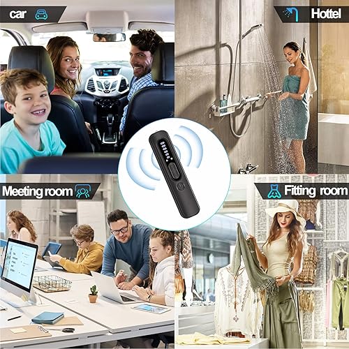 Miniatura 6 de WZZHID Detector de cámara oculta, detector antiespía portátil, rastreador GPS para coche, rastreador GPS para coche, Escáner de señal inalámbrico RF