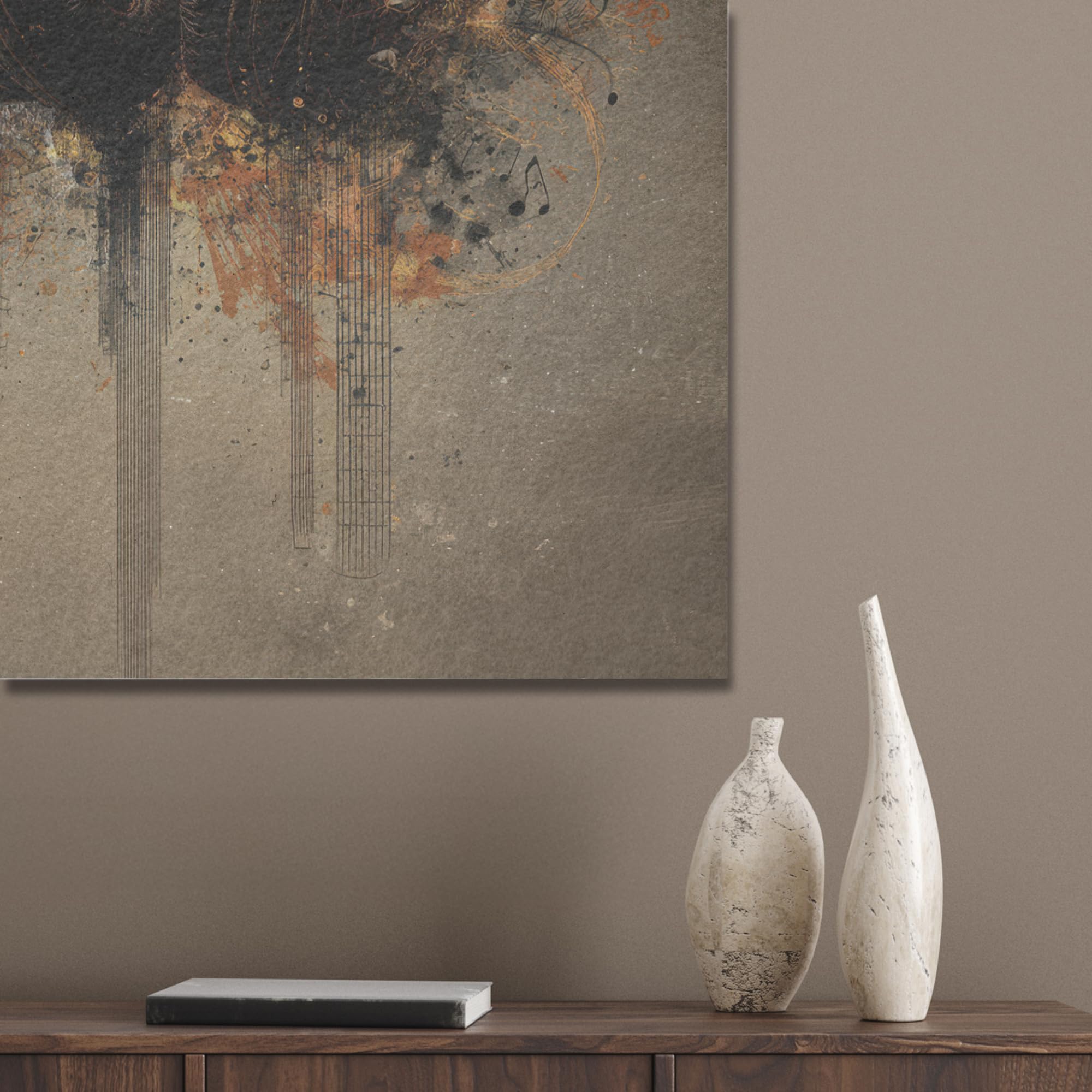 MuchoWow© "MuchoWow© Pannelli Fonoassorbenti Parete Acustici Insonorizzanti | 60x90 cm - Pannello Fonoassorbente Design Isolante Acustico Fonoisolanti Insonorizzazione Stanza Cuffie - Marrone - Vernice