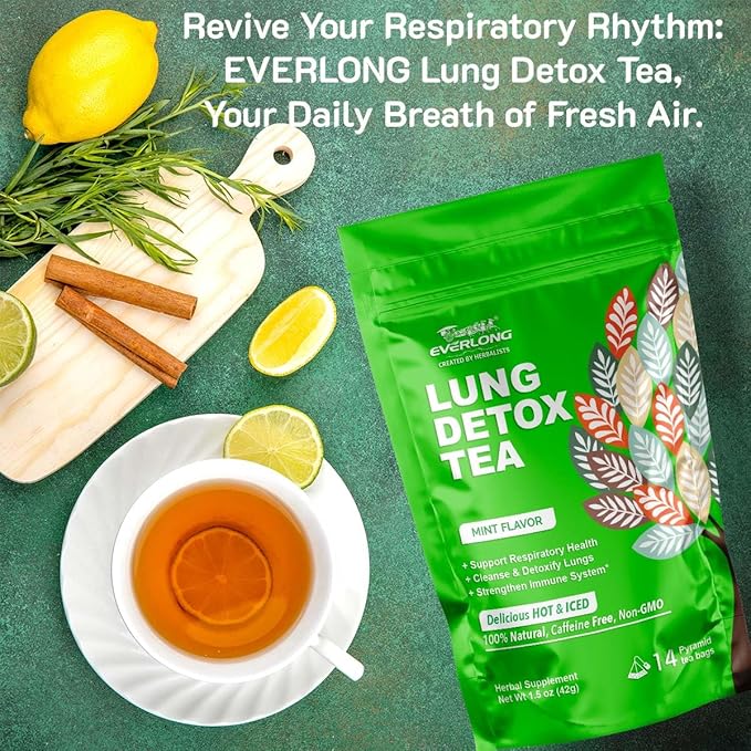 Té de Desintoxicación Pulmonar con Tomillo y Ginseng - 14 Bolsitas miniatura 7