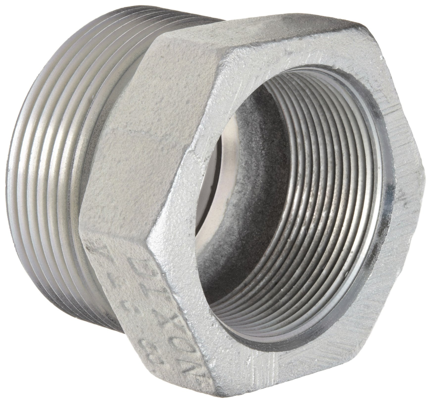 DixonValve & Coupling Boss GB28 Plated Iron Hose Fitting, Spud for GJ Boss Ground Joint Seal, 2" NPT Female