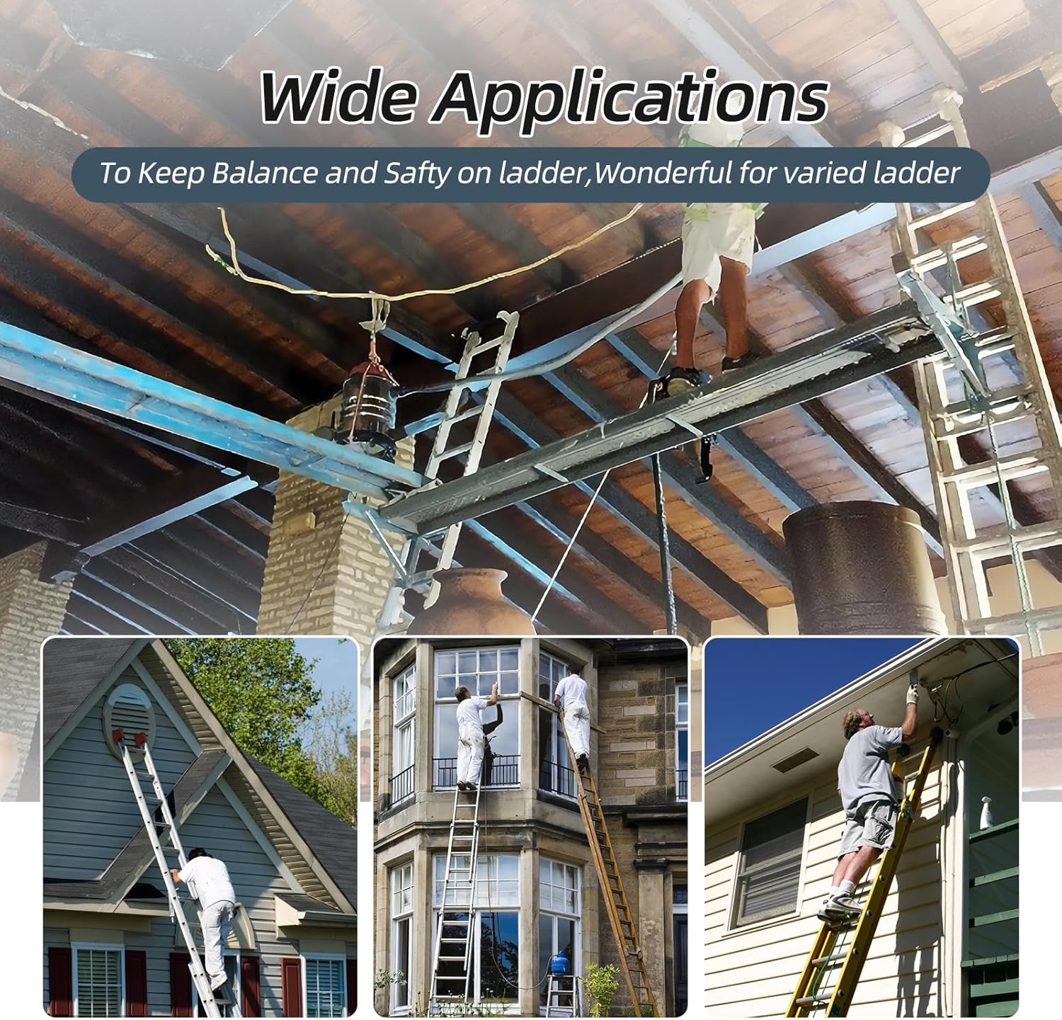 Ladder Jacks,Short Body Ladder Jacks-2Pack, Siliver