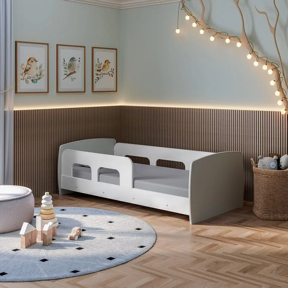 Cama Infantil Montessoriana Ninho Tamanho Mini Branco