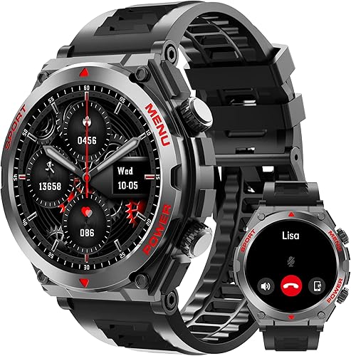 Reloj inteligente para hombres y mujeres, rastreador de actividad 2023 de 1.52 pulgadas, pantalla táctil IPS, reloj deportivo IP68, impermeable,