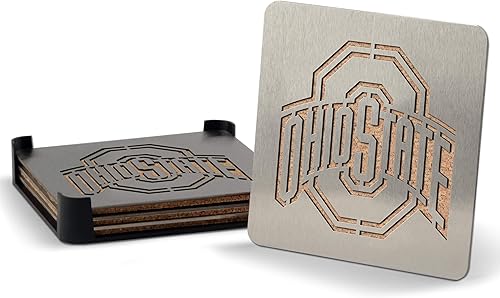 Miniatura 9 de YouTheFan NCAA Boasters, juego de posavasos de 4 piezas