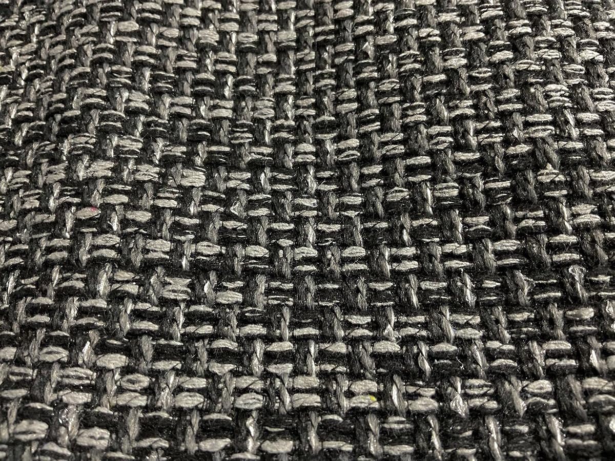 OctoRose - Funda para futón de lino grueso con cremallera lateral de 3 lados, tamaño completo, color negro, funda para sofá, cama, colchón, protector de sofá (lino-negro, tamaño completo)