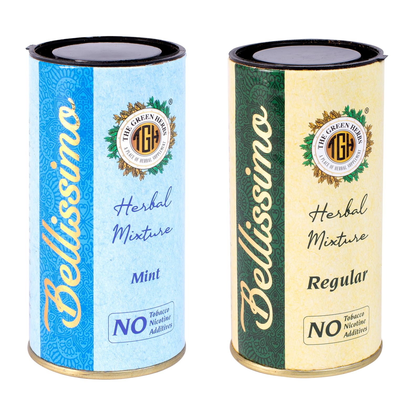 Amazon.com: Bellissimo Herbal Smoke Mixture, Tobacco and Nicotine Free  Smoking Blend, Tobacco Alternatives to Quit Smoking, Regular & Mint Flavor,  Roll Your Own Smoke, 2 Packs of 60gm : Health & Household