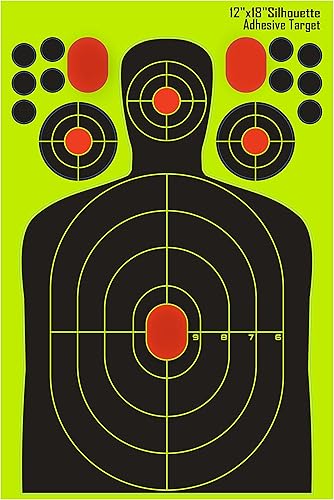 Anyoupin Papel objetivo de disparo blancos de disparo de papel de 12 x 18 pulgadas blancos de salpicadura de caza parches de cubierta de calcomanías