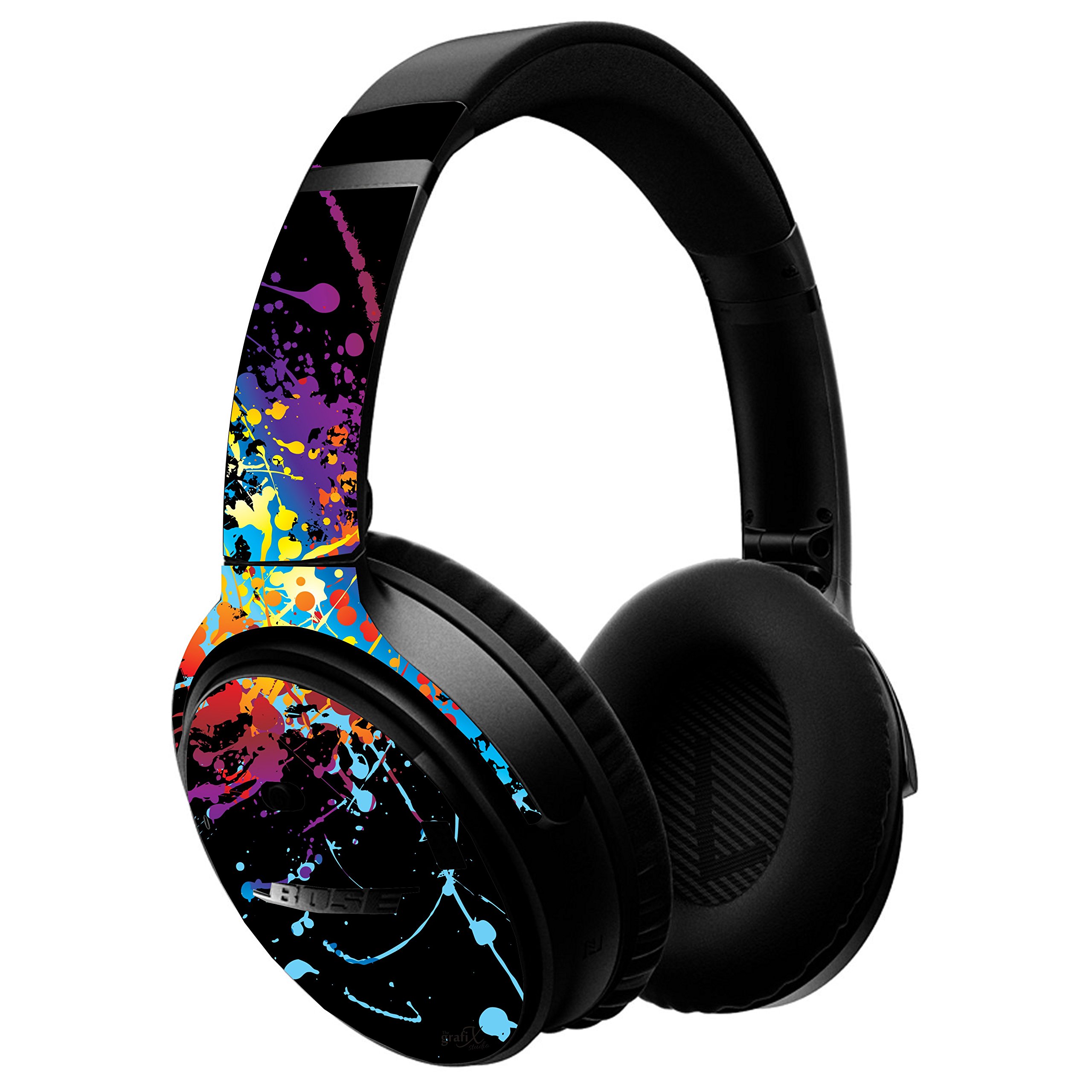 the grafix studio Paint Splats Bose QC35 Headphones stickers/skin/wrap bs6