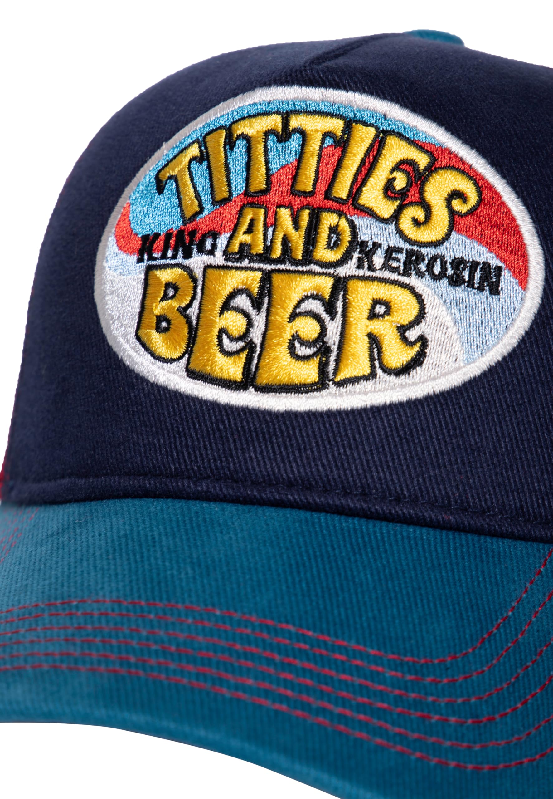 King Kerosin Titties and Beer Trucker Cap Unisex Cap Multicolor