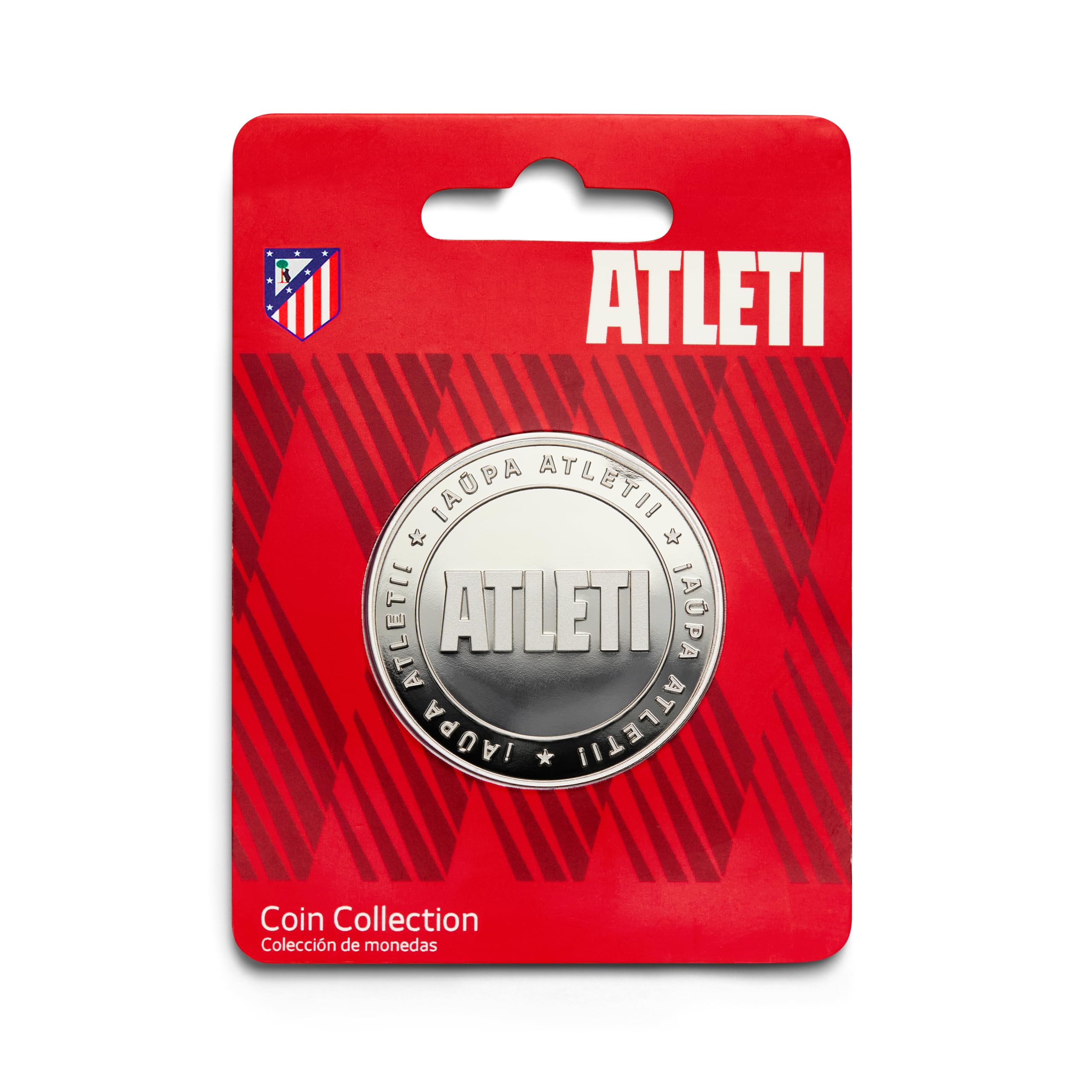 MOCIWORLD Atlético de Madrid – Special Edition with Athletes' Crests and Inscription, Collector's Edition, Silver, Officially Licensed