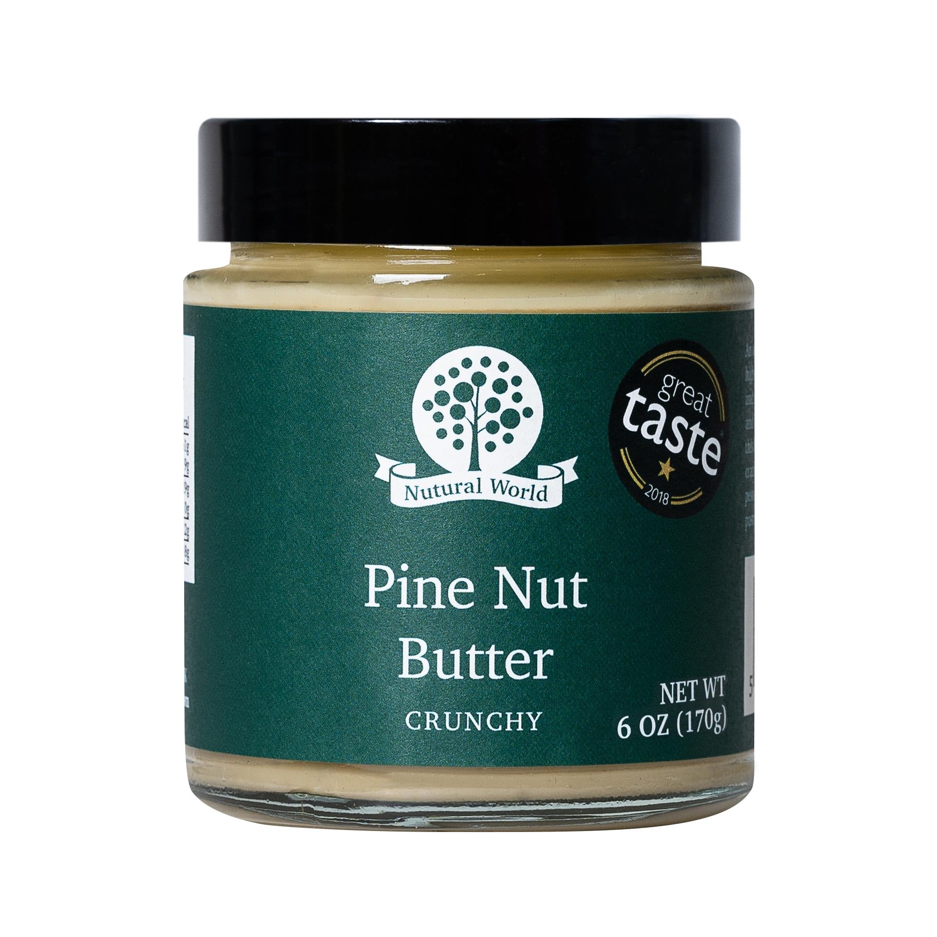 Nutural World - Crunchy Pine Nut Butter 6 Oz (170g) Great Taste Award winner