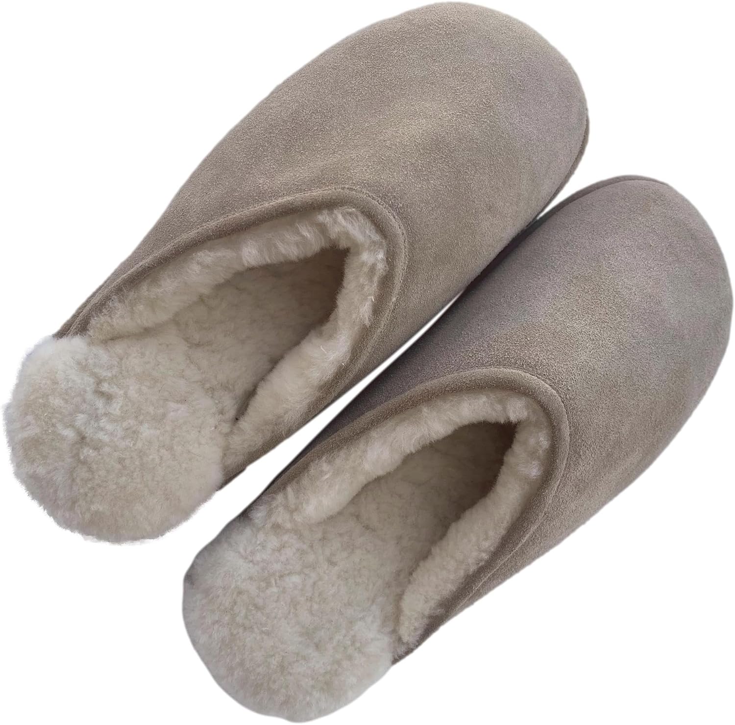 Sheepskin Men's Toasty Scuffs - Durable EVA Sole Cozy Winter Boots for Winters - Easy On Off slippers for Indoors and outdoors