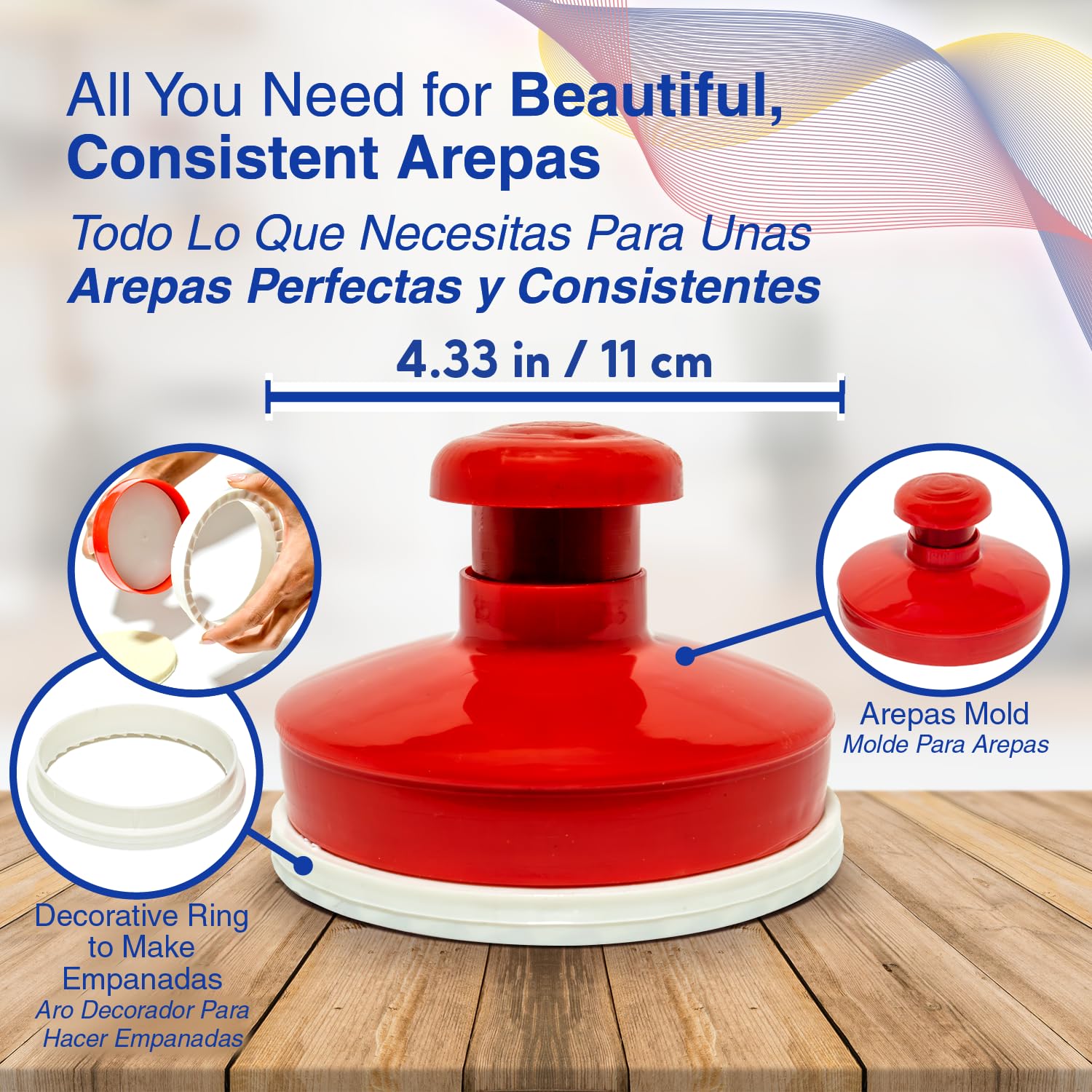 Traditional Molde para Arepas Colombianas (4.3