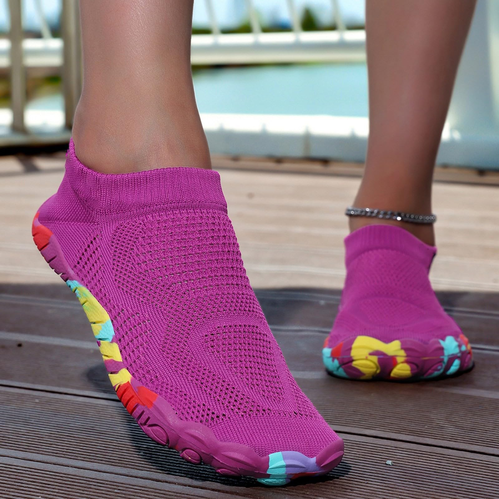 Scarpe Da Scoglio Donna Mare Vela Per Sassi Acqua Scarpette Bambina Ciabatte Scogli Spiaggia Scarpine Uomo Sandali Gomma Roccia Ciabatta Con Plastica Neoprene Tg Ginnastica