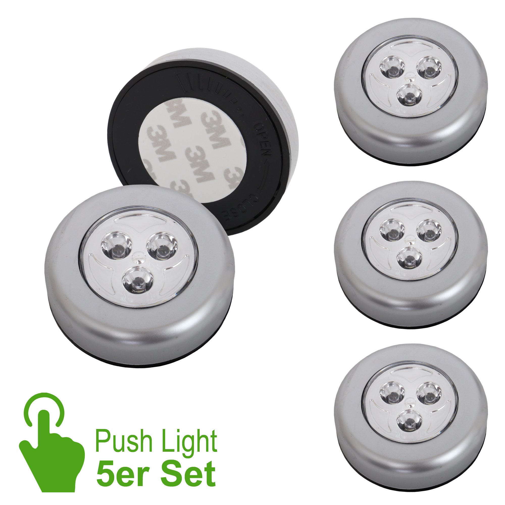 Briloner Leuchten 2633-054 Zestaw Lamp Kuchennych LED, 5 W, Tytanowy, 5 Sztuk