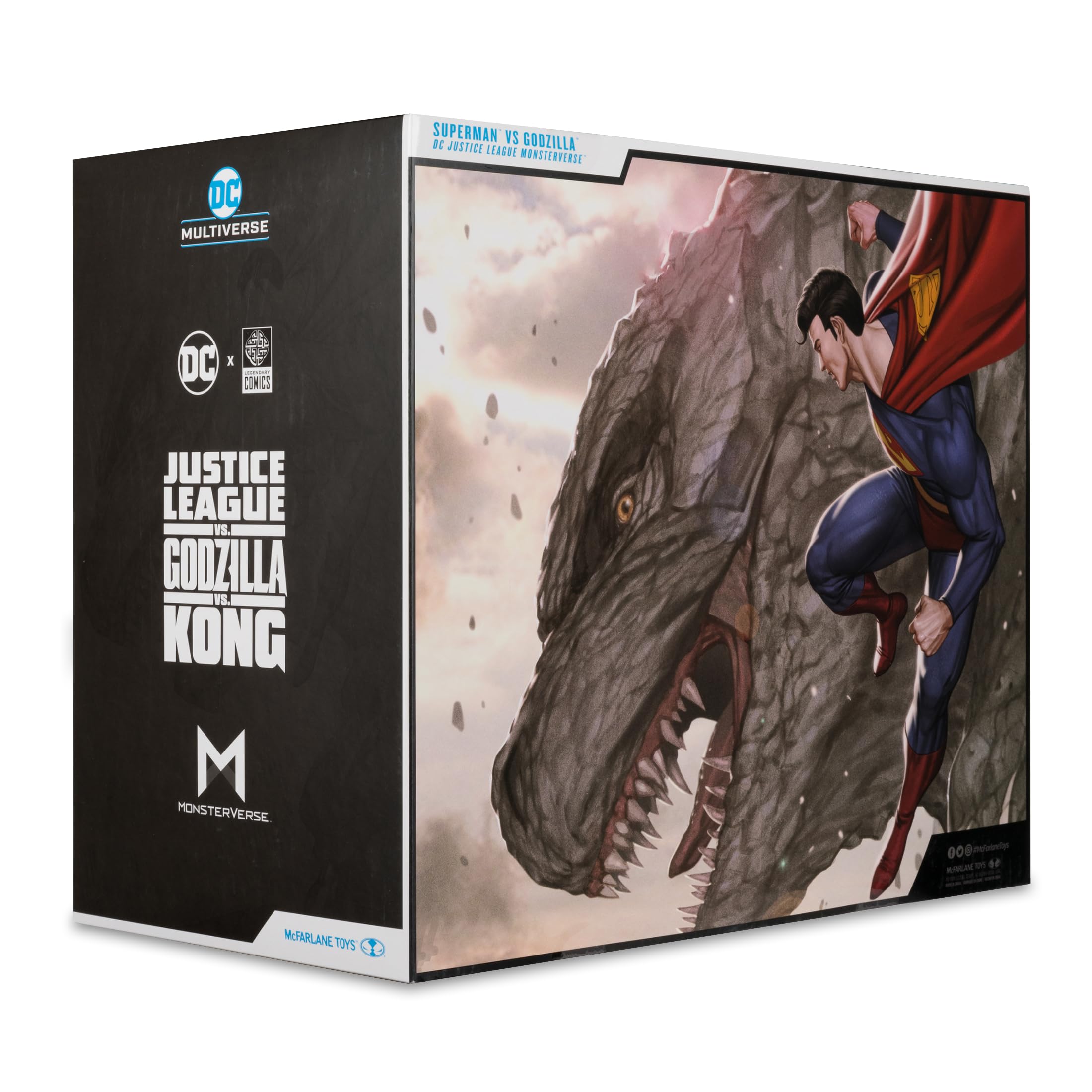McFarlane DC Justice League Monsterverse DC Multiverse Actionfiguren 2er-Pack Superman Vs. Godzilla 30 cm | DC Multiverse Justice League vs. Godzilla vs. Kong Actionfigur, 17,8 cm, 2er-Pack – Superman vs. Godzilla