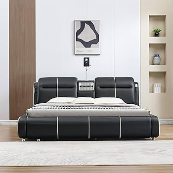 Amazon.com: WAQINBR Multifunctional Smart King Size Bed